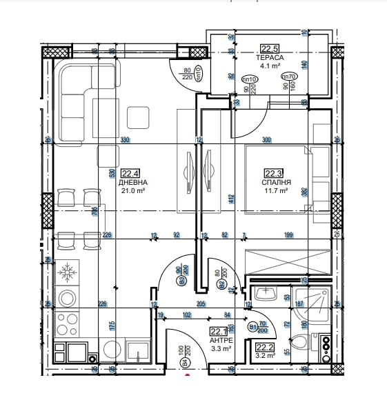 Продава 2-стаен апартамент, кв.Малинова долина