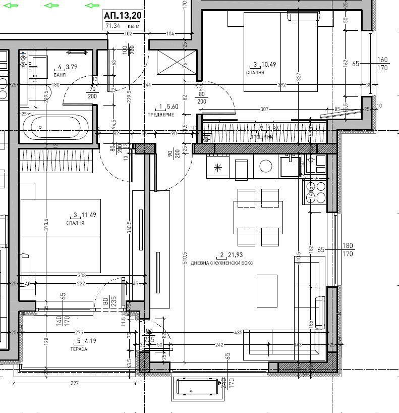 Продава 3-стаен апартамент-кв. Малинова долина