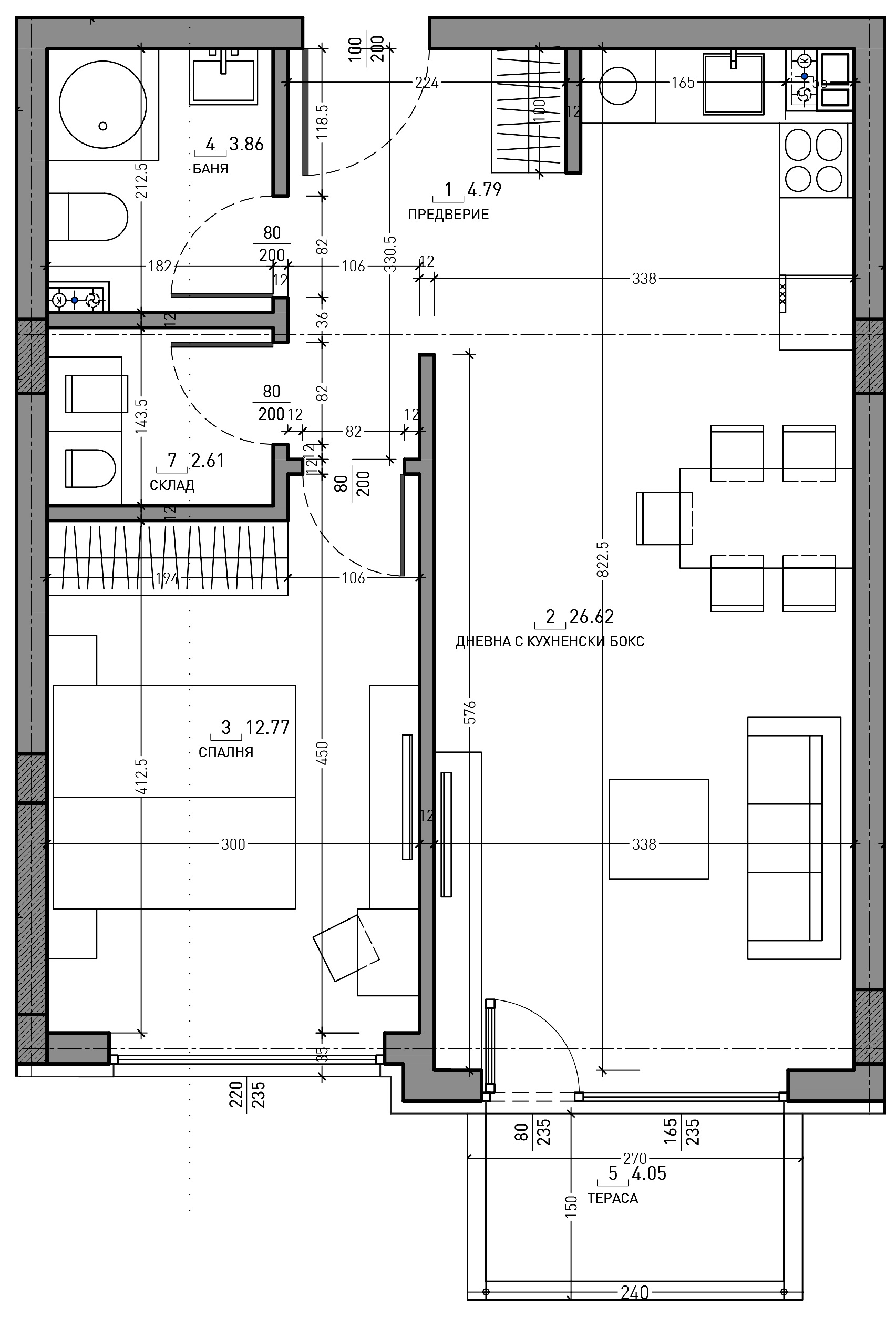 Продава 2-стаен апартамент, град София, Малинова долина